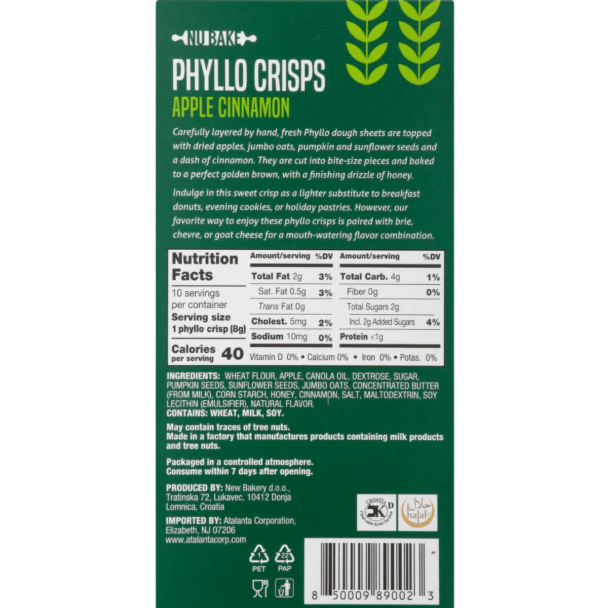 Phyllo Pastry Apple Cinnamon Crisps - Image 2