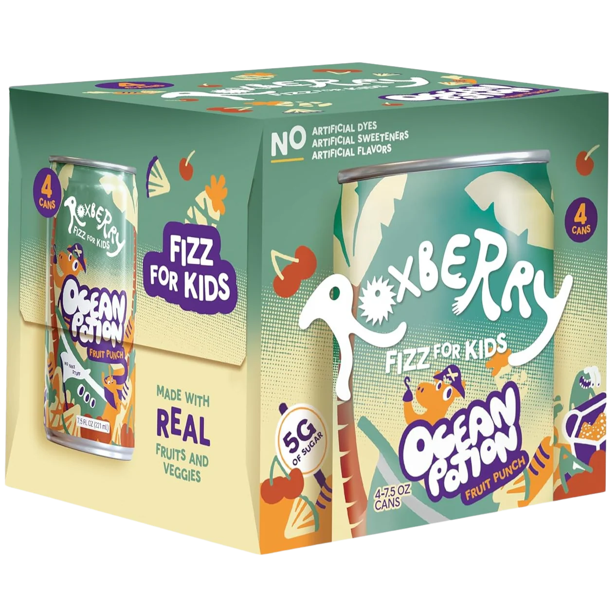 Ocean Potion Fruit Punch Kids Juice (4 Pack)