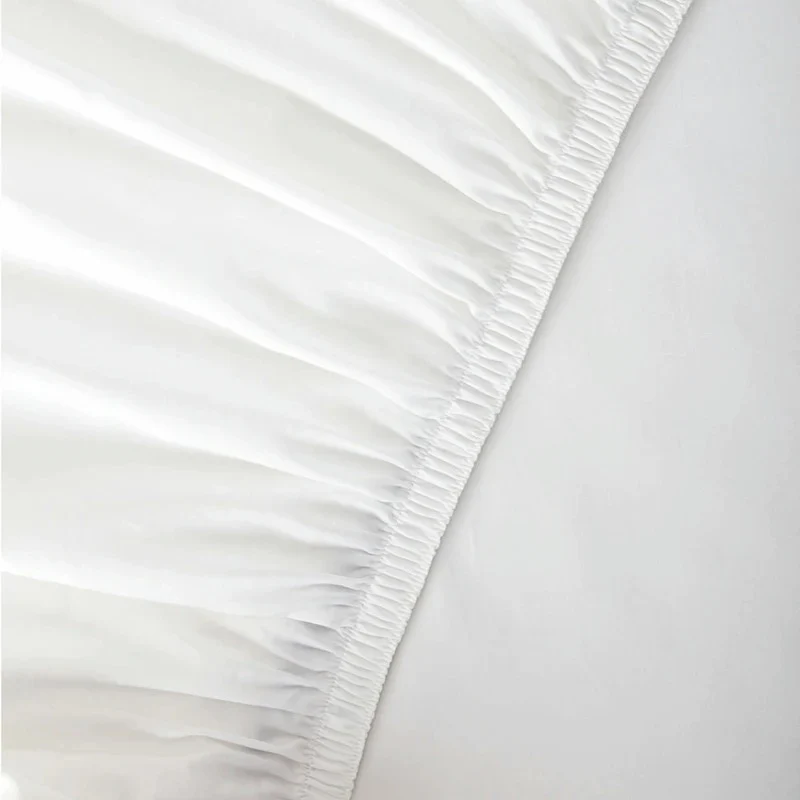 Organic Cotton King Fitted Sheet- White - Image 2