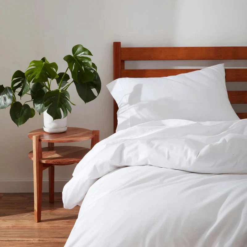 Organic Cotton King Flat Sheet - White - Image 2
