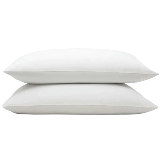 Organic Cotton Standard Pillow Cases - White (Set of 2)