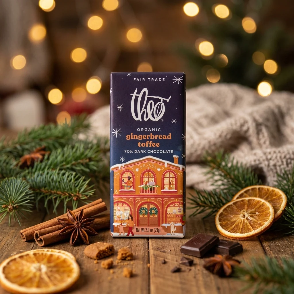 Organic Dark Chocolate 70% Gingerbread Toffee - Image 2