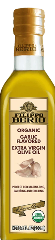 Organic Garlic Flavored Extra Virgin Olive Oil