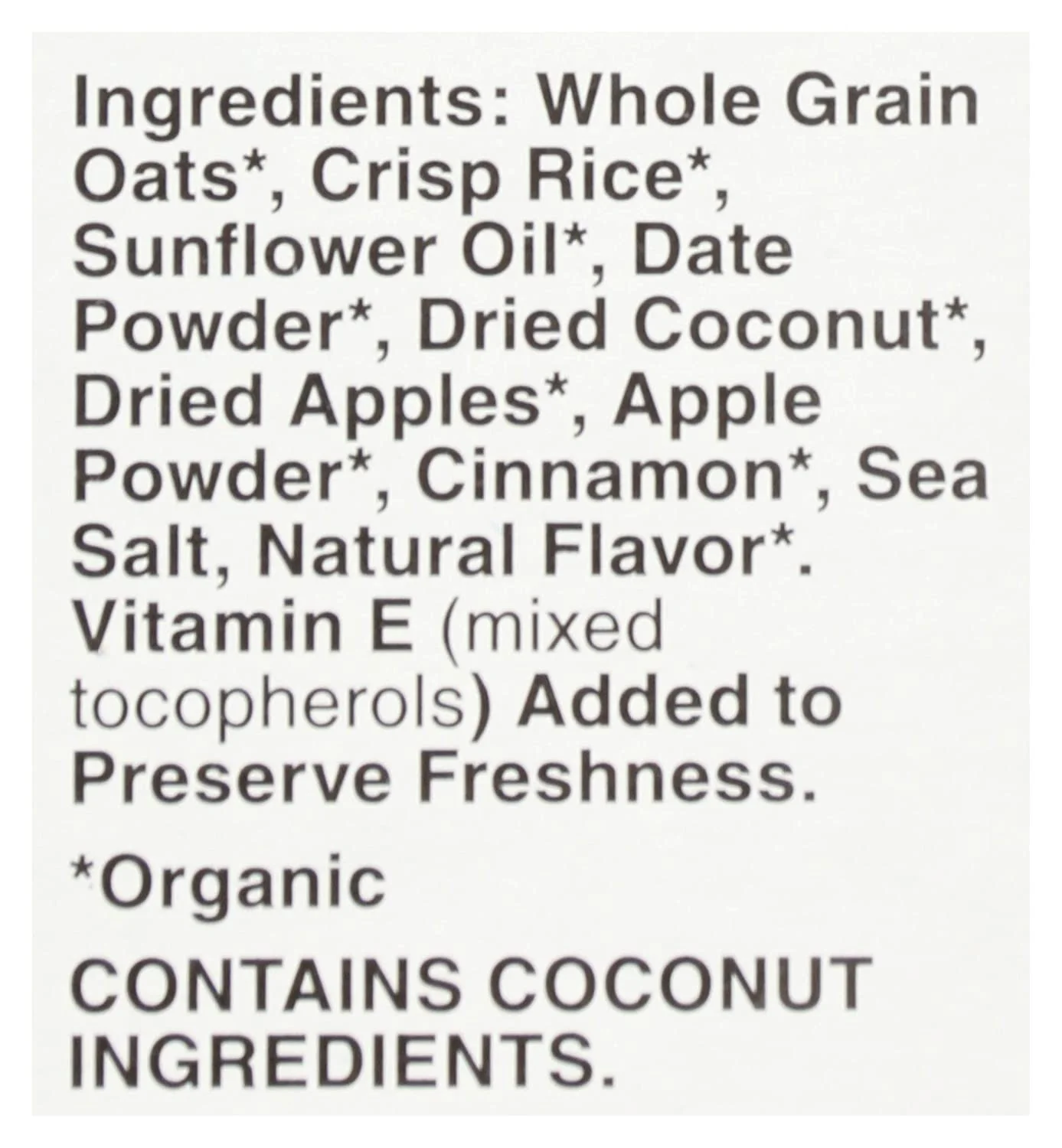 Organic Granola Bars, Cinnamon Apple, No sugar added, 5ct - Image 3