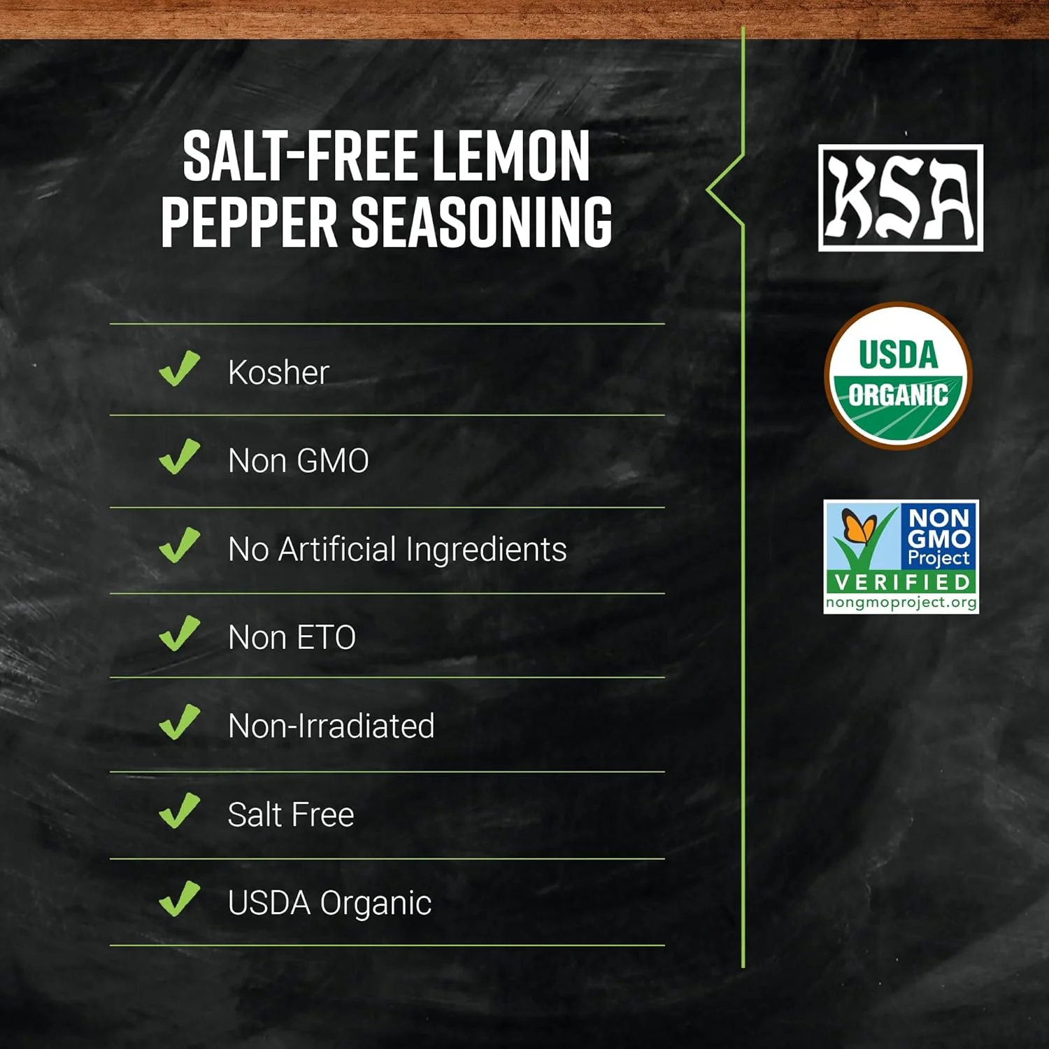 Organic Lemon Pepper Seasoning, Salt-Free - Image 2