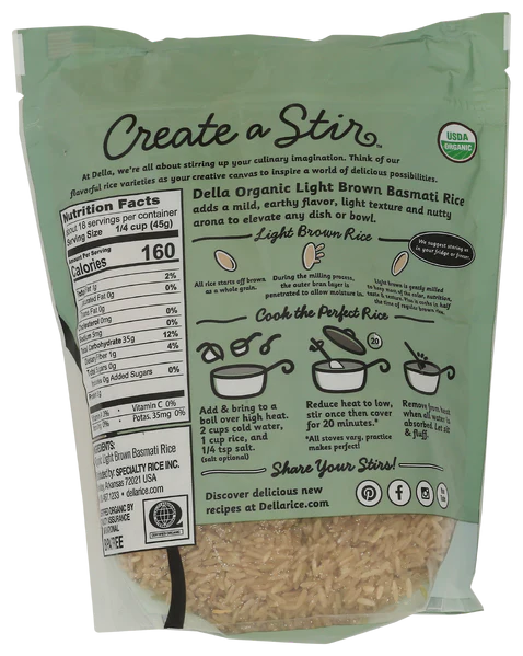 Organic Light Brown Basmati Rice - Image 2