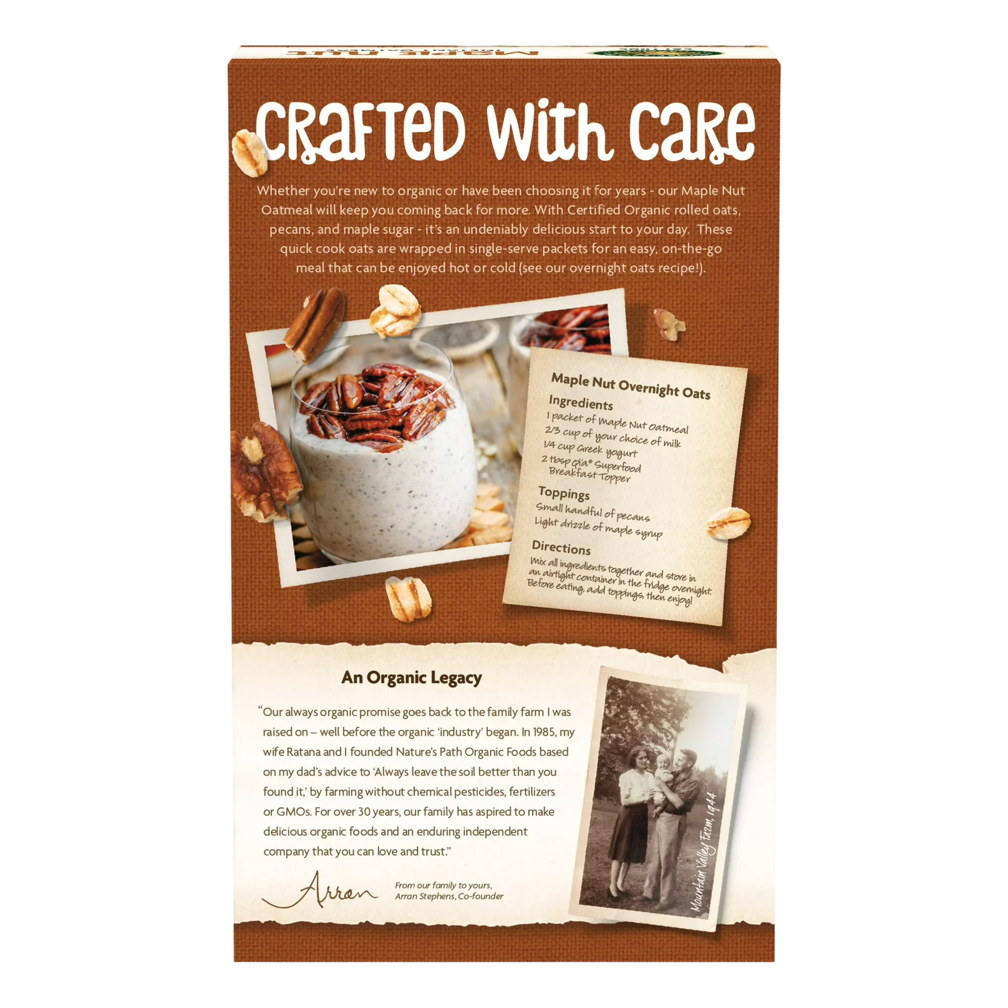 Organic Maple Nut Hot Cereal (8 CT) - Image 2
