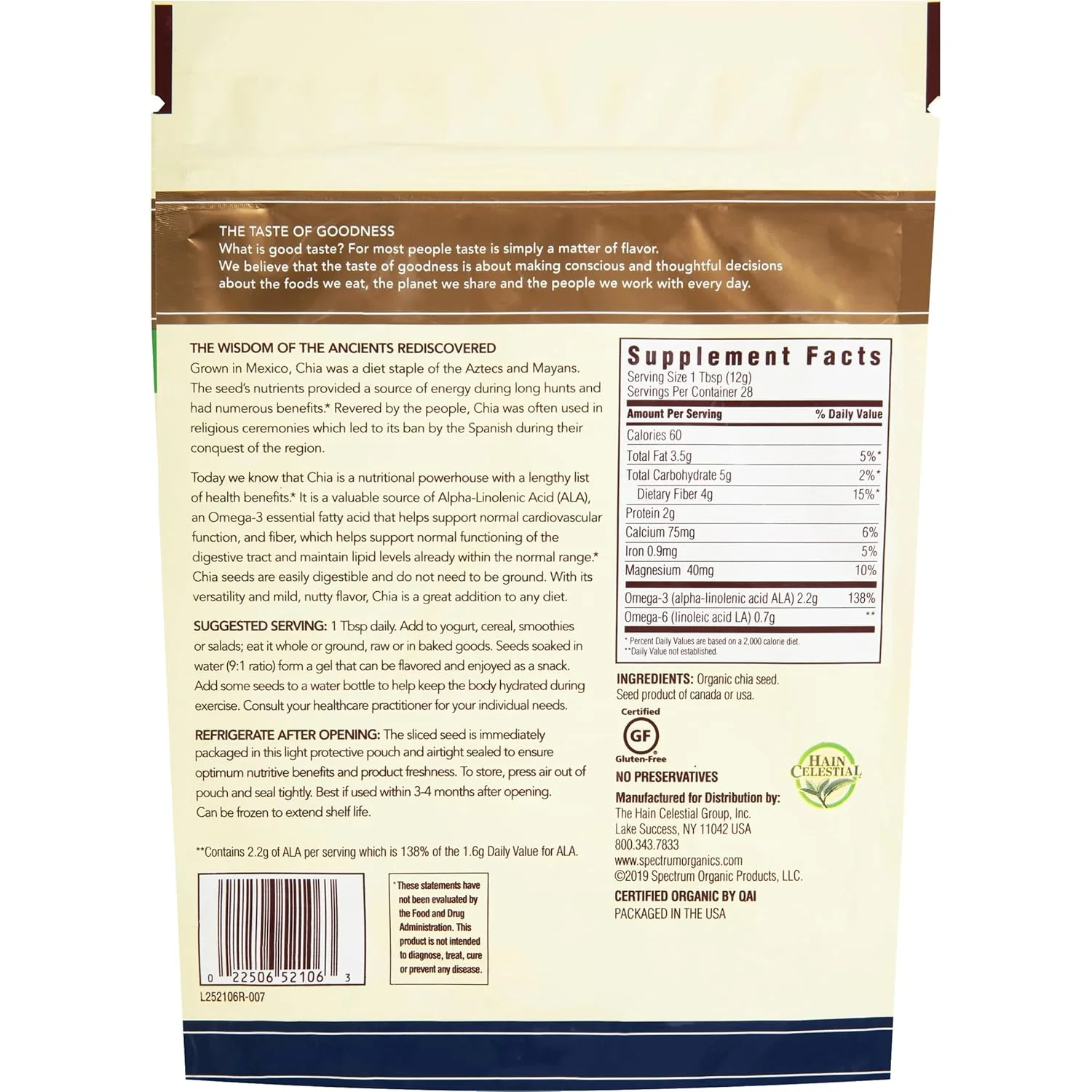 Organic Omega-3 & Fiber Whole Chia Seed - Image 3