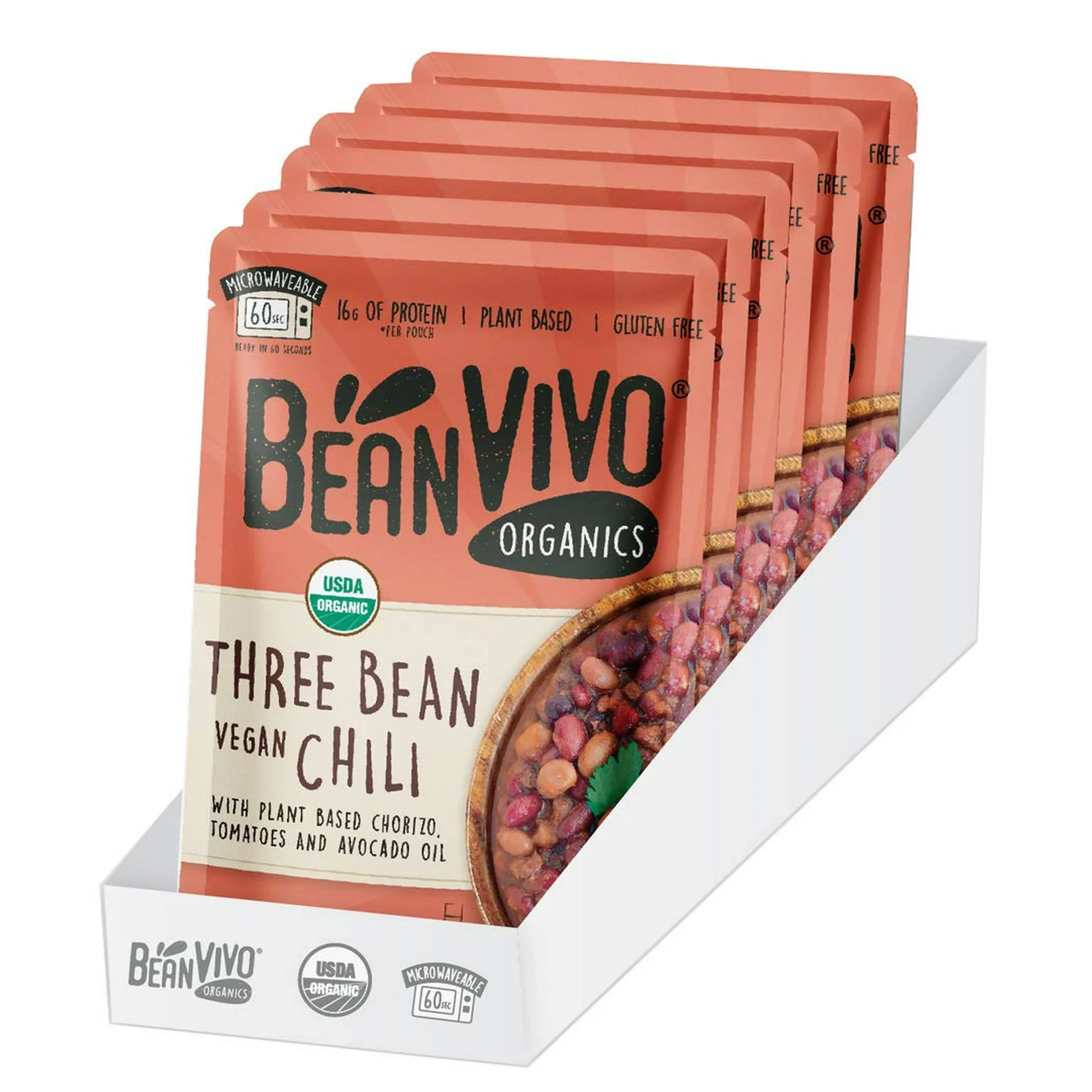 Organic Three Bean Vegan Chili (6 Pack) - Image 4