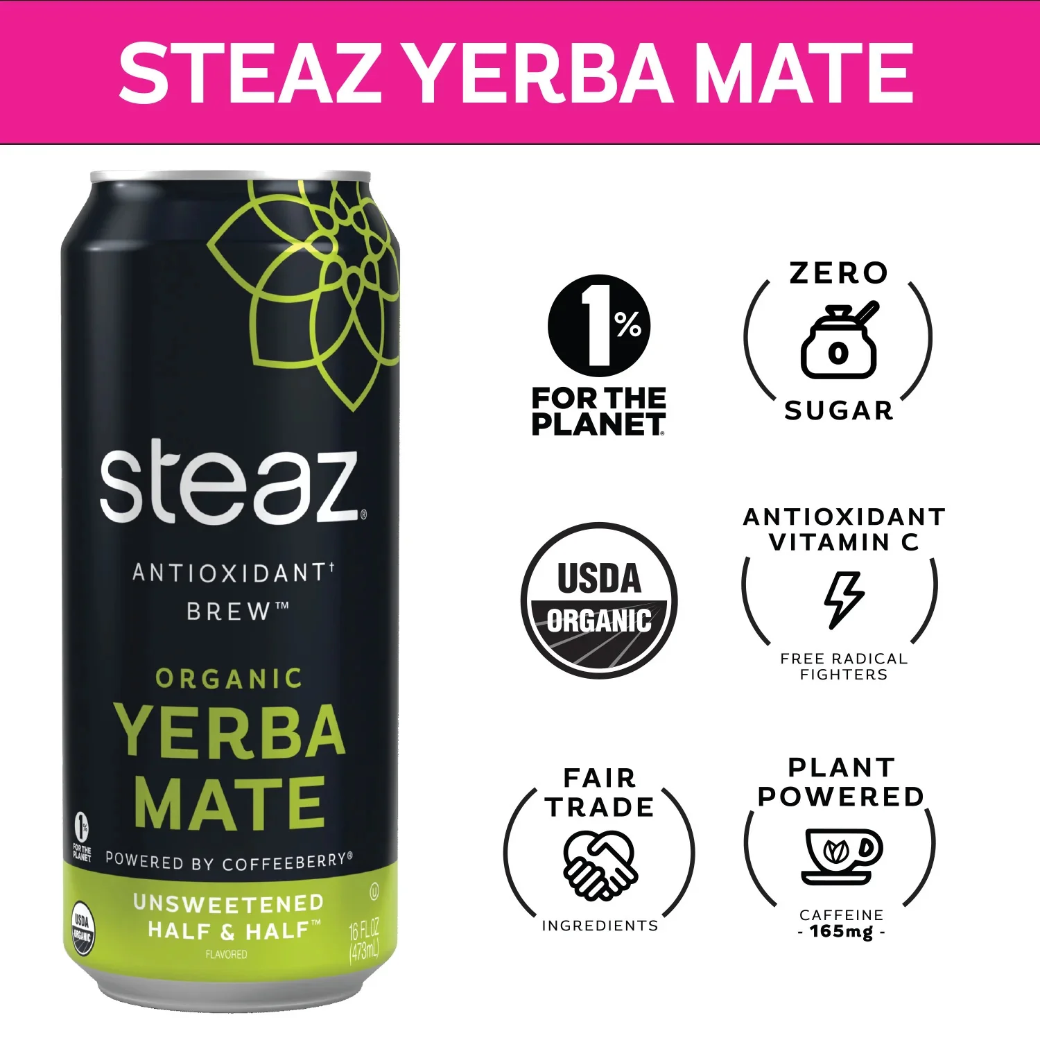 Organic Unsweetened Half and Half Yerba Mate - Image 2