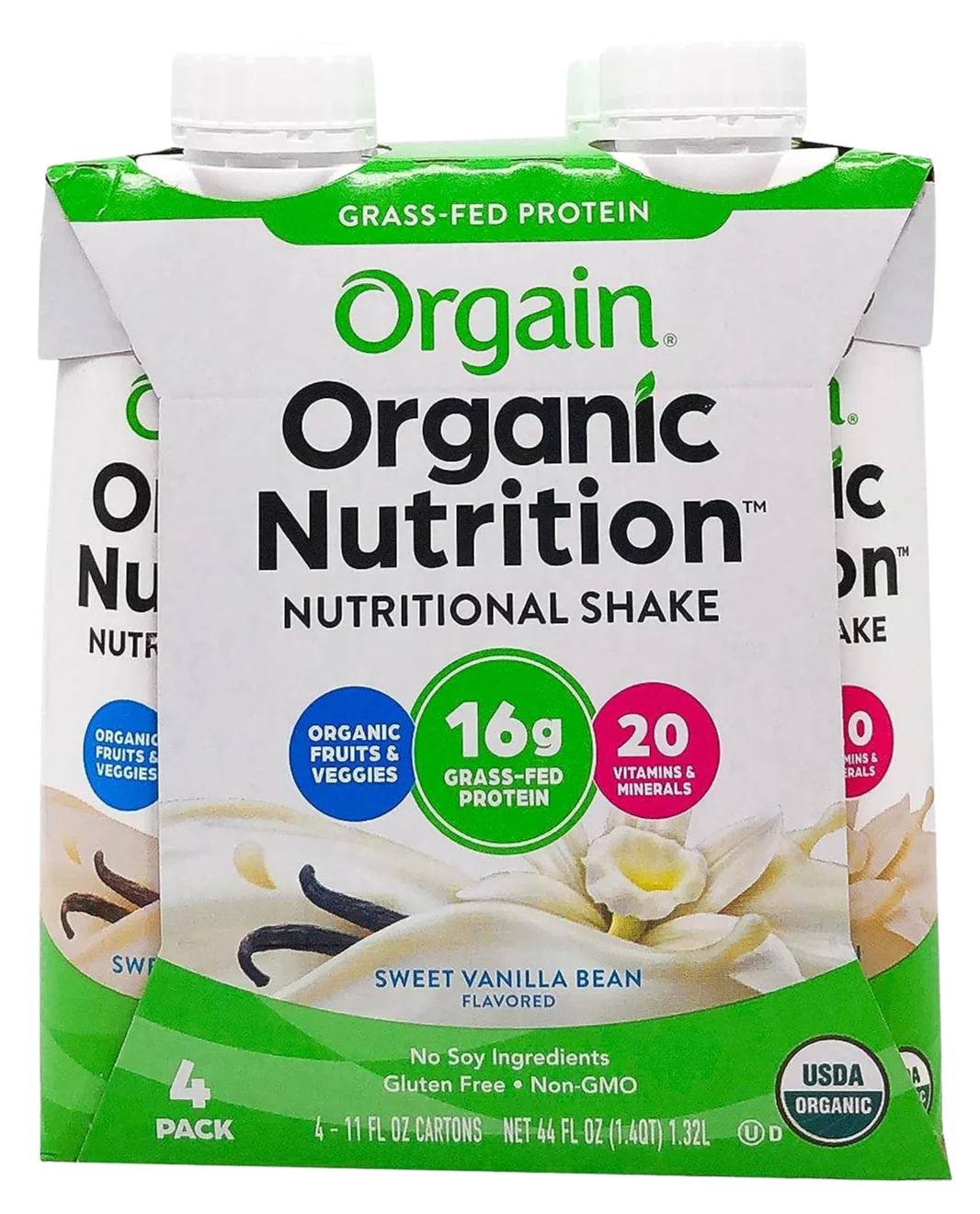 Organic Vanilla RTD Protein Shake (4 Pack)