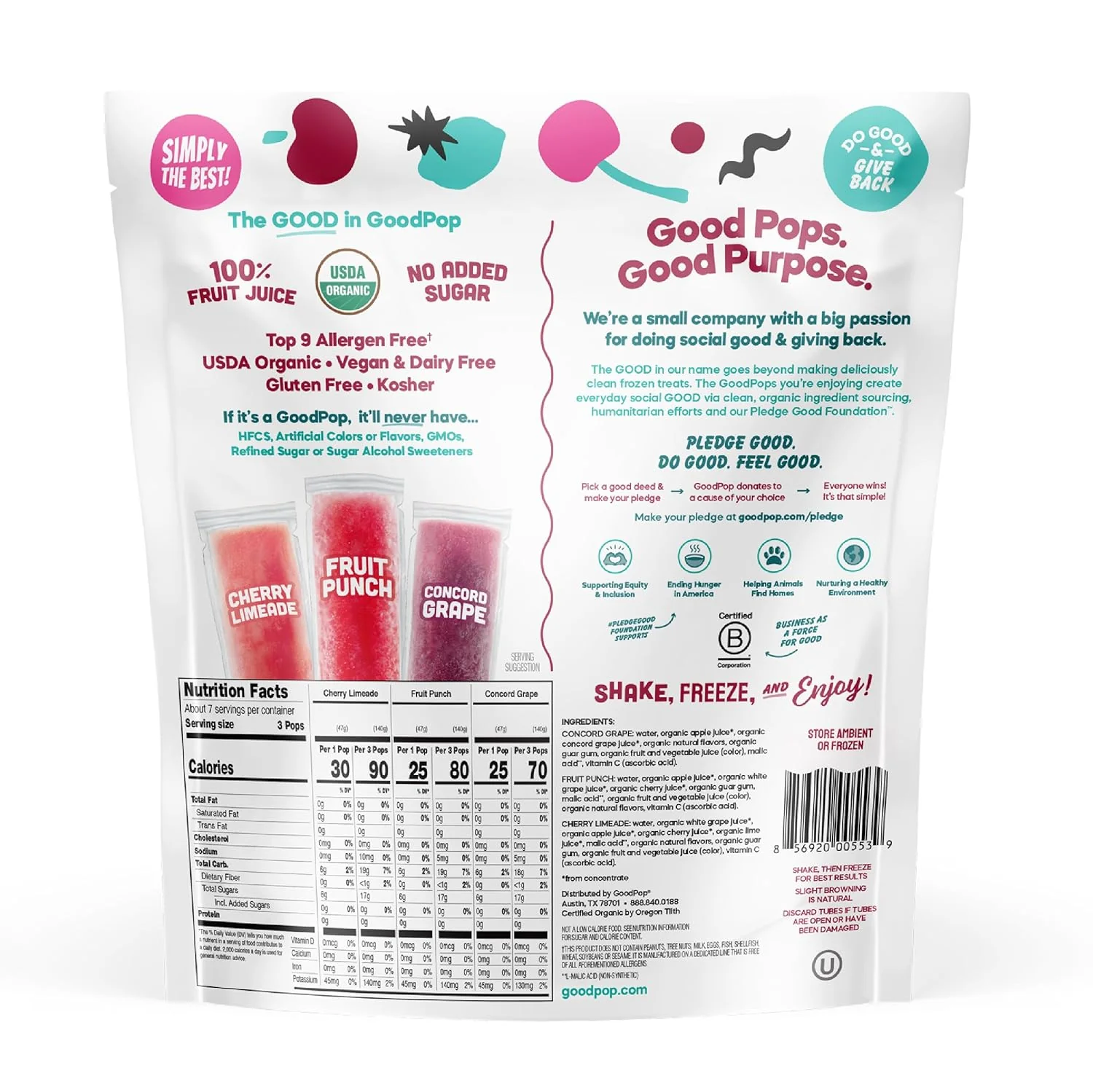 Organic Freezer Pops Variety Pack (20 CT) - Image 4