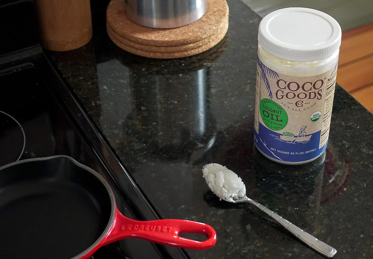 Organic Virgin Coconut Oil - 60 oz Cold Pressed - Image 2