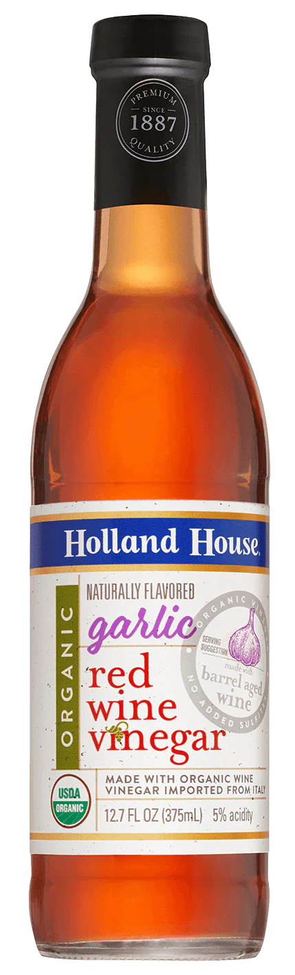 Organics Garlic Flavored Red Wine Vinegar
