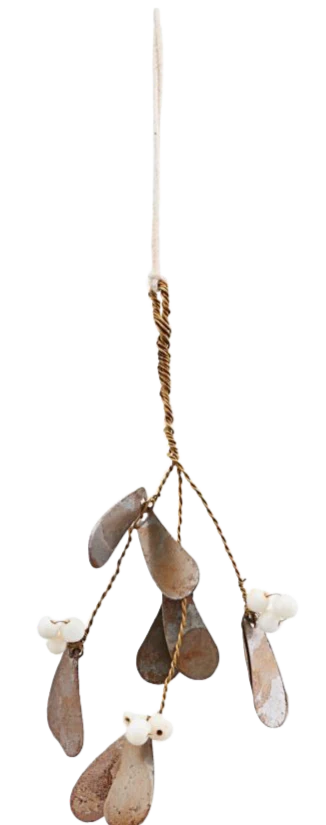 Ornament Mistletoe - Antique Metallic