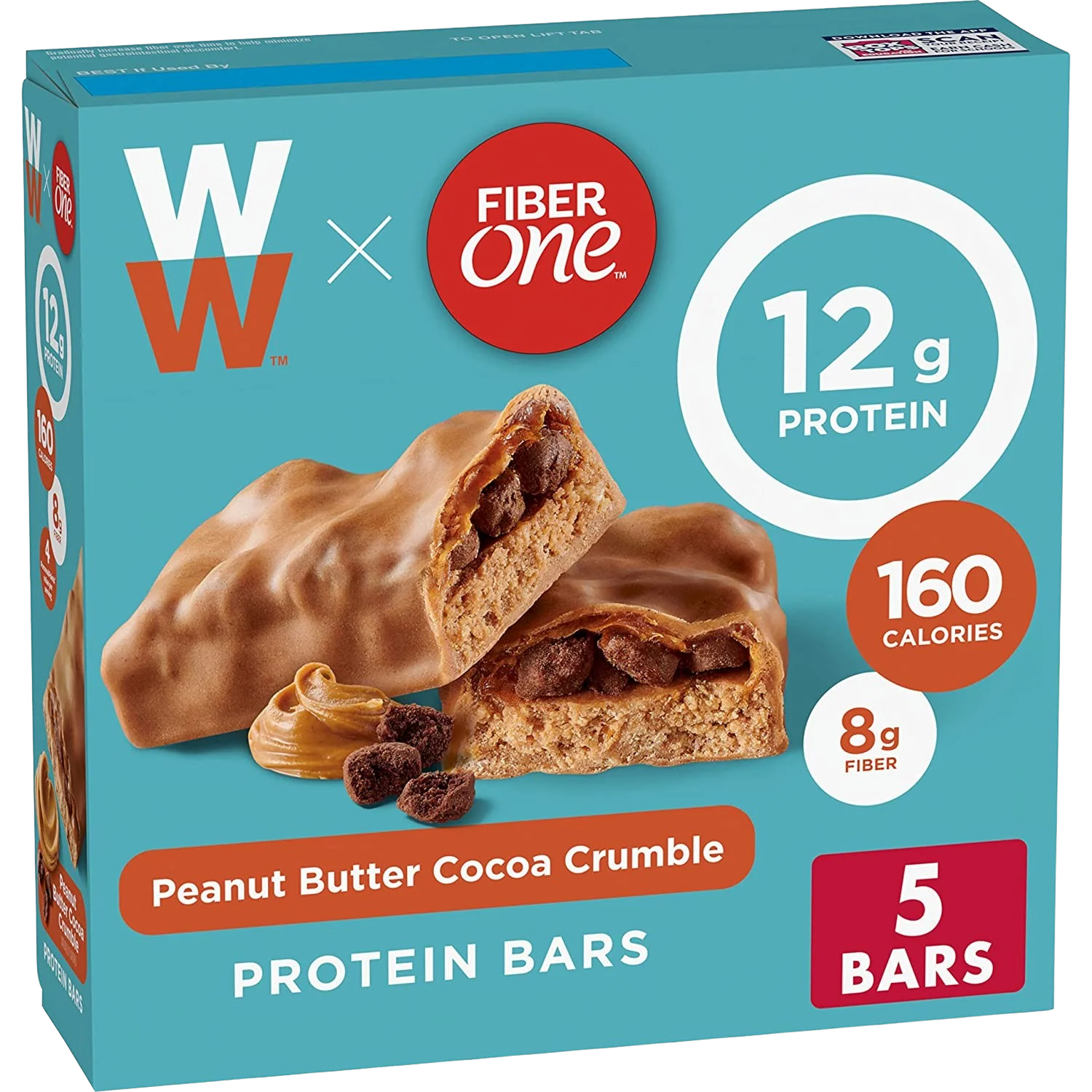 Peanut Butter Cocoa Crumble Protein Bars (5 CT)