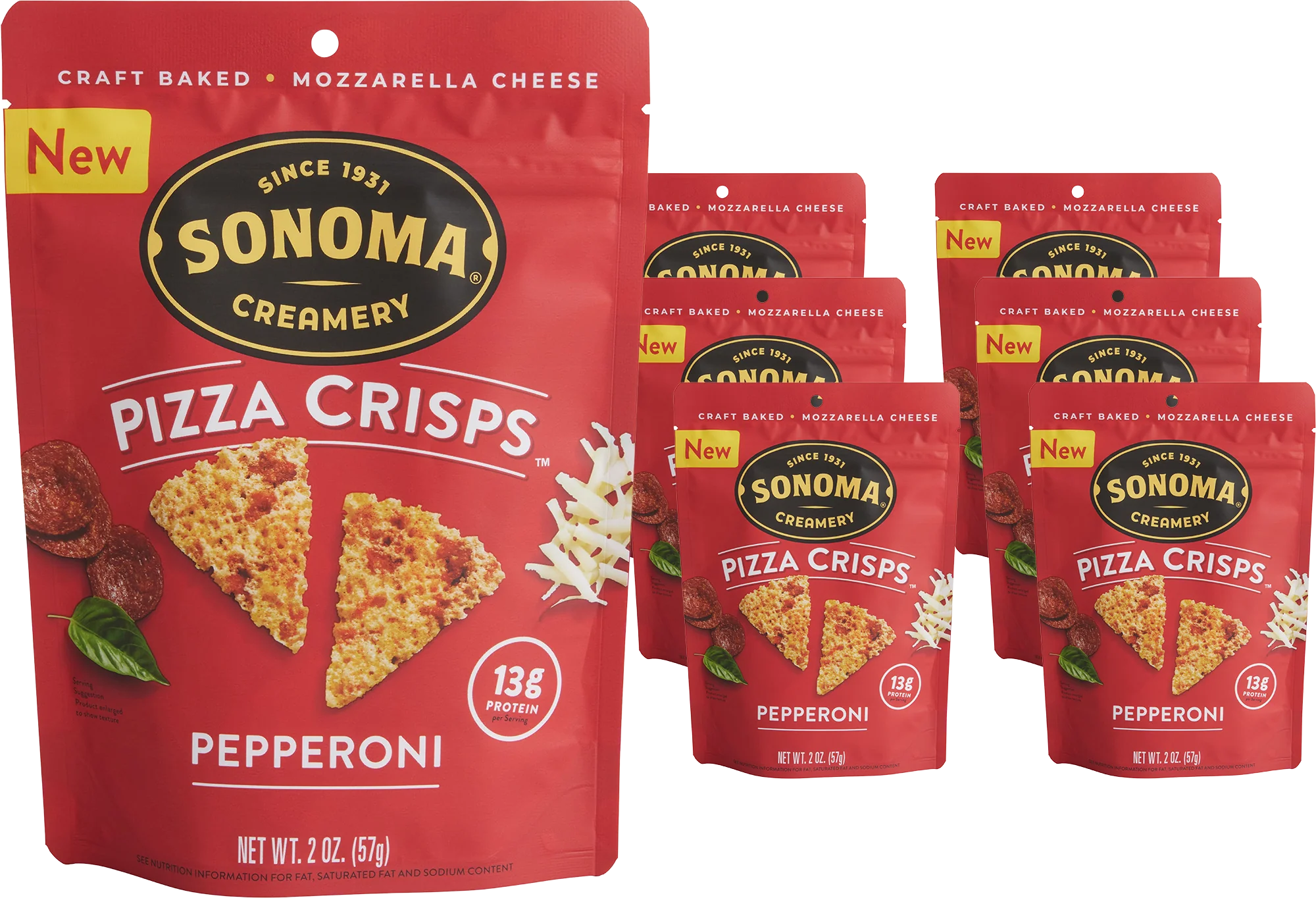 Pepperoni Pizza Crisps (6 Pack)