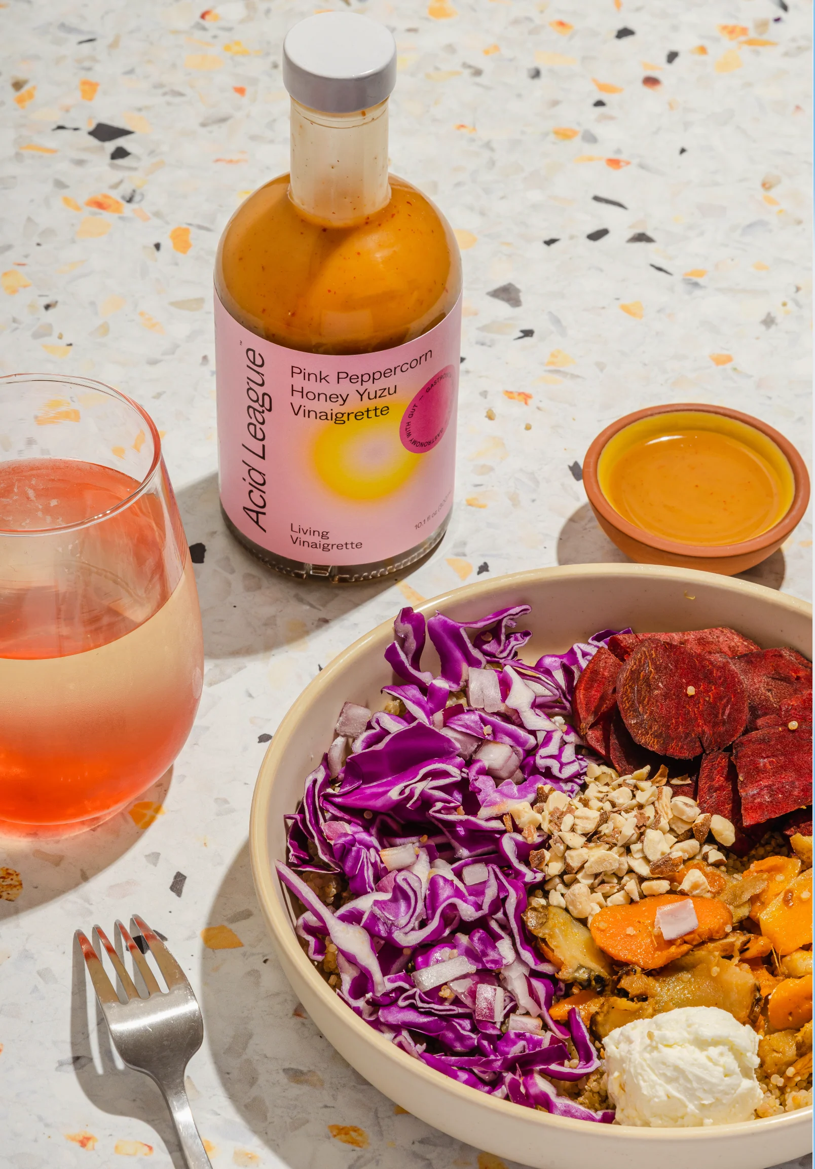Pink Peppercorn Honey Yuzu Vinaigrette - Image 4