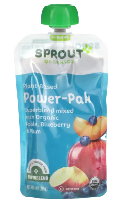 Power Pak, 12 Months & Up, Apple, Blueberry & Plum