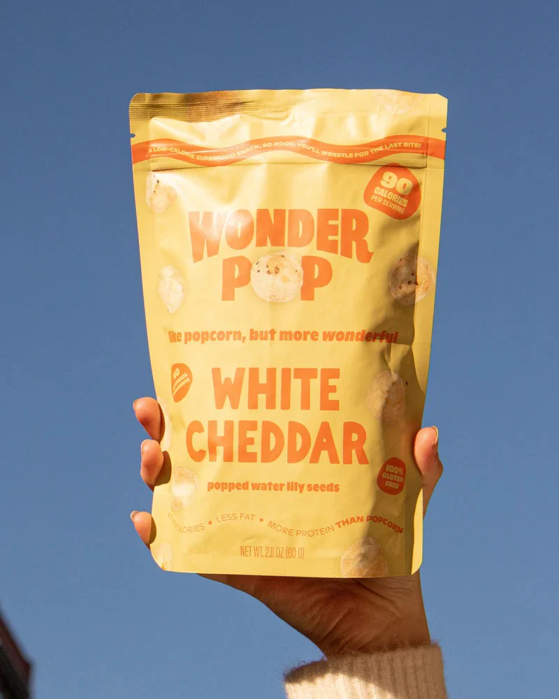 Popped Water Lily Seeds - White Cheddar (6 Pack) - Image 2