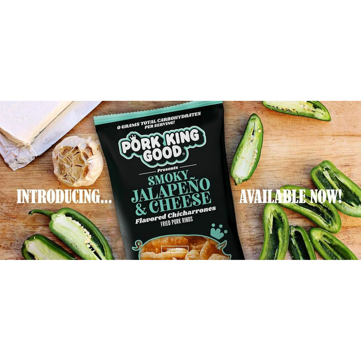 Pork King Good Smoky Jalapeno & Cheese Rinds (12 CT) - Image 3
