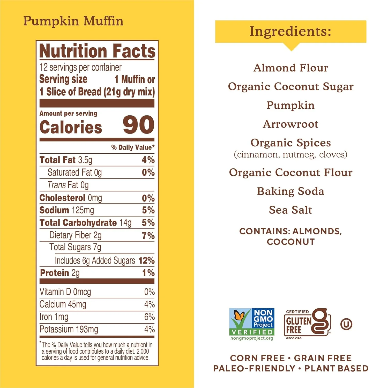 Pumpkin Muffin & Bread Almond Flour Baking Mix - Image 3