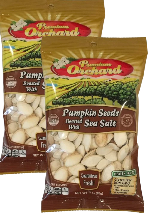 Pumpkin Seeds Jumbo - Roasted and Salted (2 Pack)