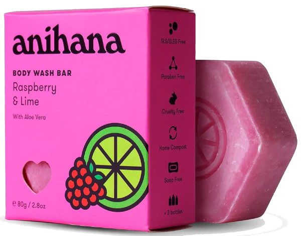 Raspberry and Lime Body Wash Bar