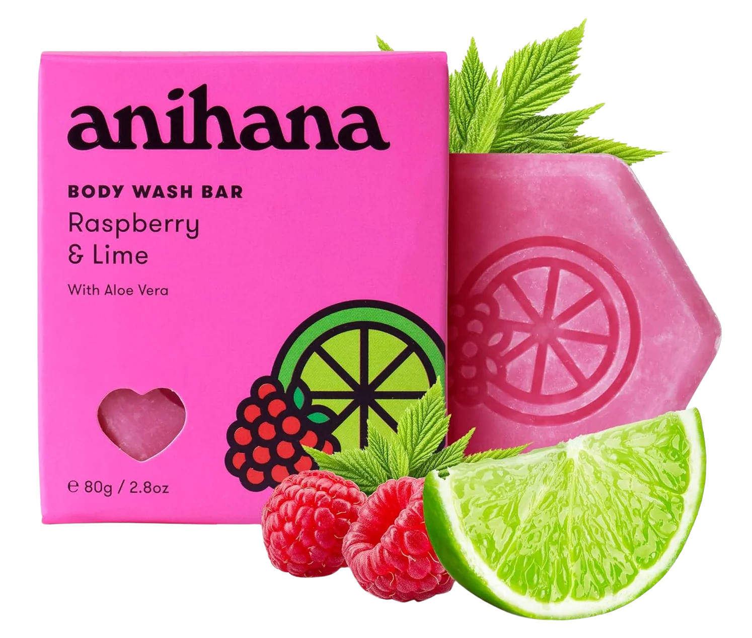 Raspberry and Lime Body Wash Bar - Image 4