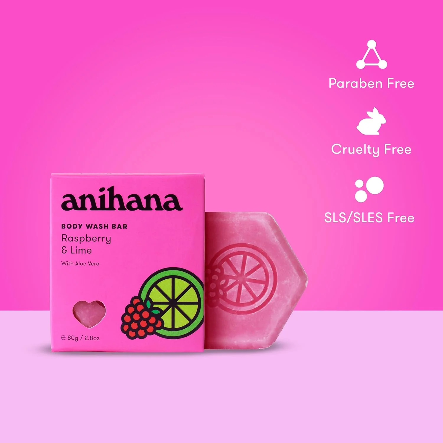 Raspberry and Lime Body Wash Bar - Image 5
