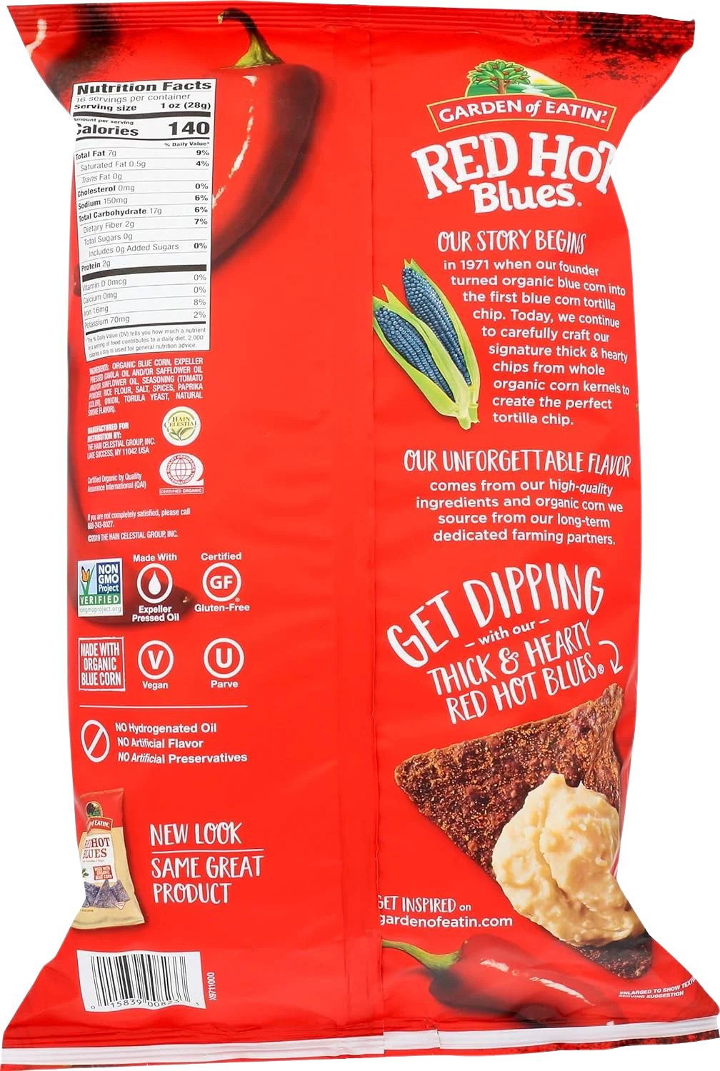 Red Hot Blues Corn Tortilla Chips - Image 2