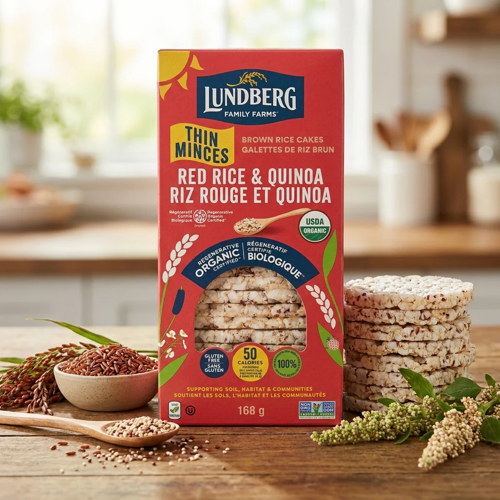 Organic Red Rice & Quinoa Brown Rice Cakes - Image 3