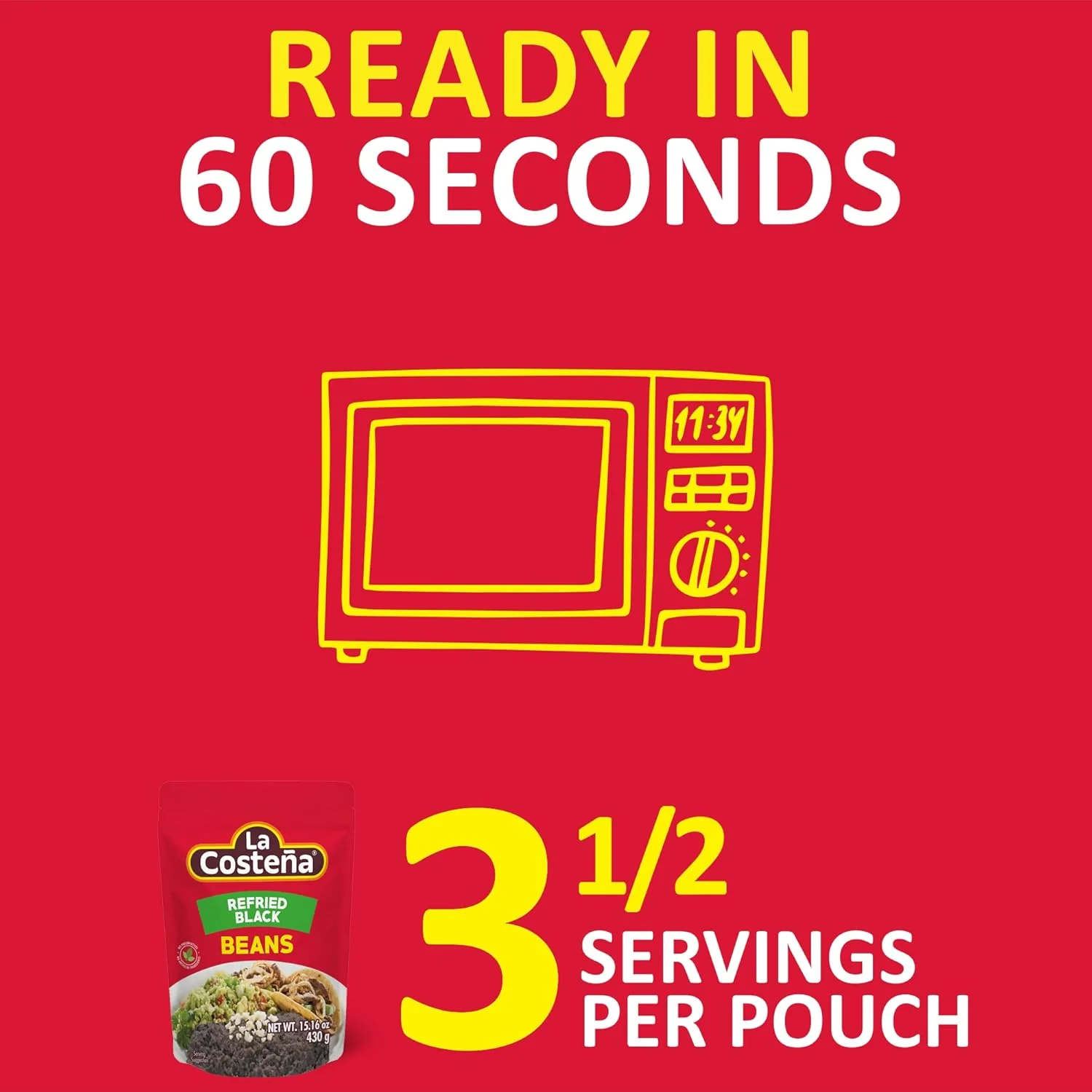Refried Black Beans, Microwaveable - Image 3