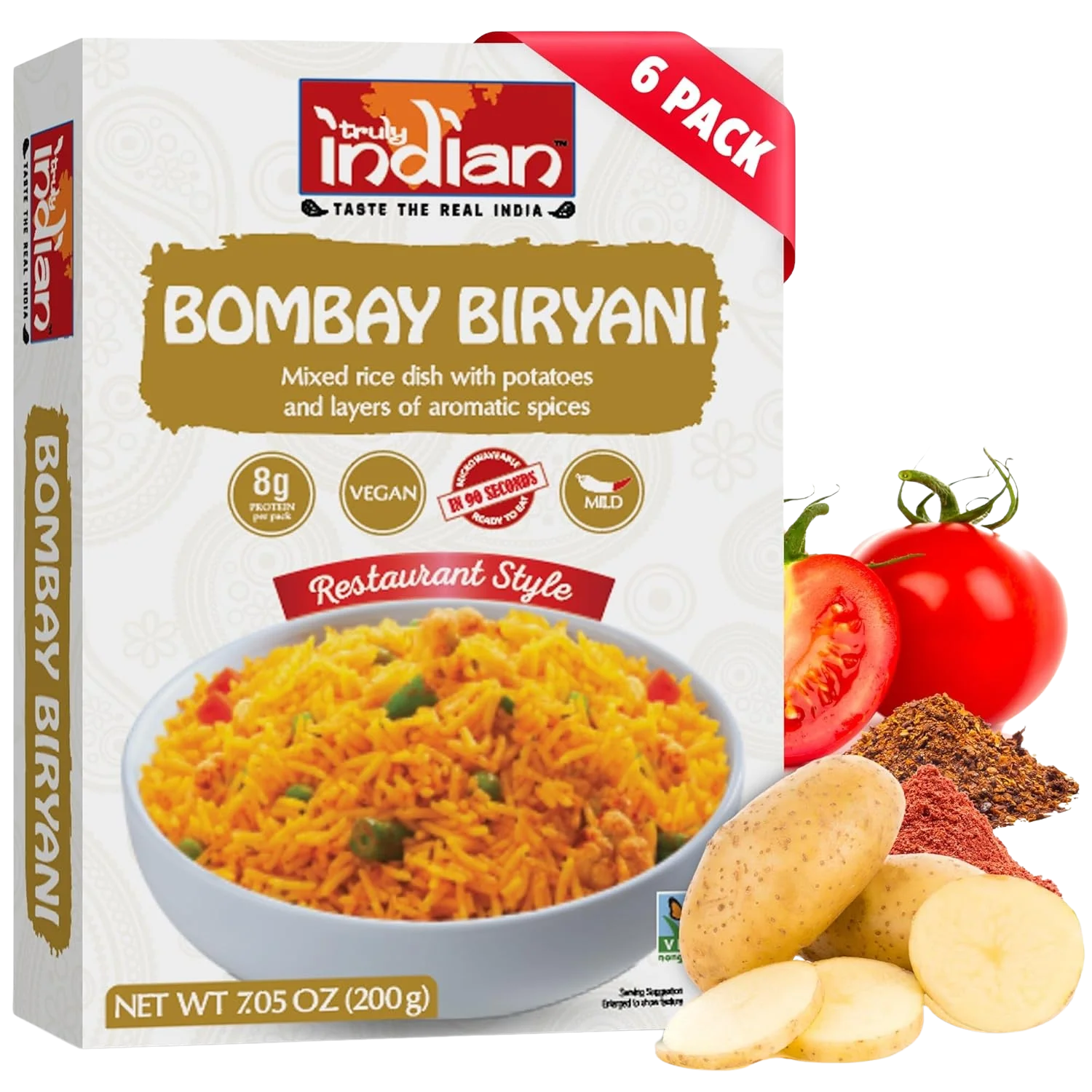 Restaurant Style Bombay Biryani Rice (6 Pack) - Image 2