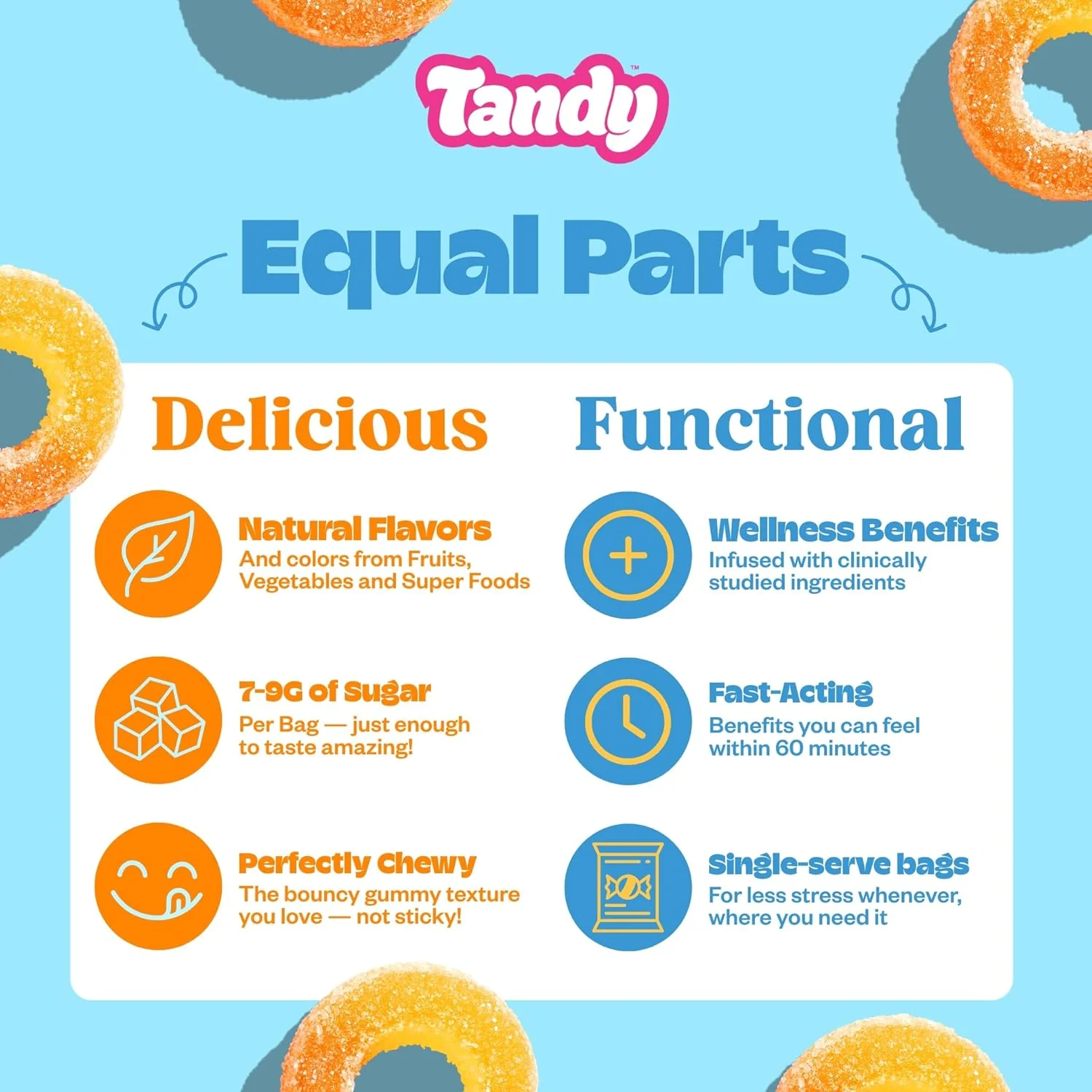 Restfull Rings Juicy Peach Gummies - Image 3