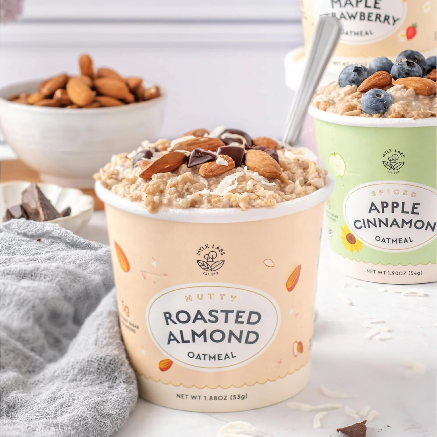 Roasted Almond Oatmeal Cups (6 Pack) - Image 6