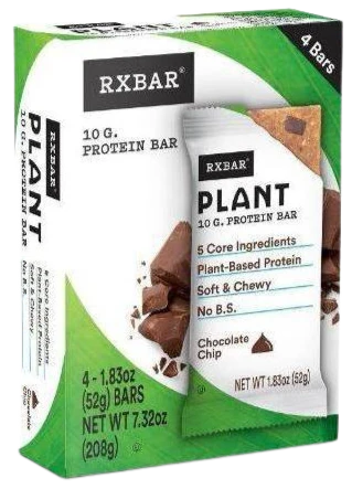 Chocolate Chip Plant Protein Bars 4Ct