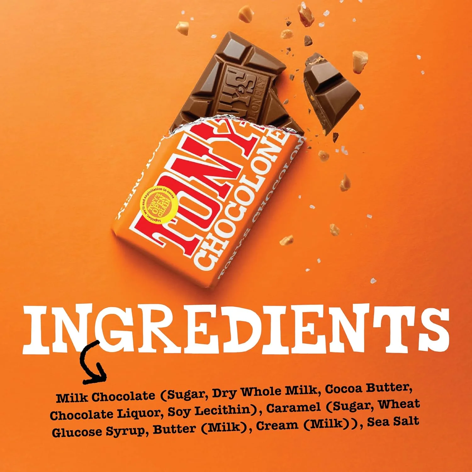 Milk Chocolate Caramel Sea Salt Bar - Image 2