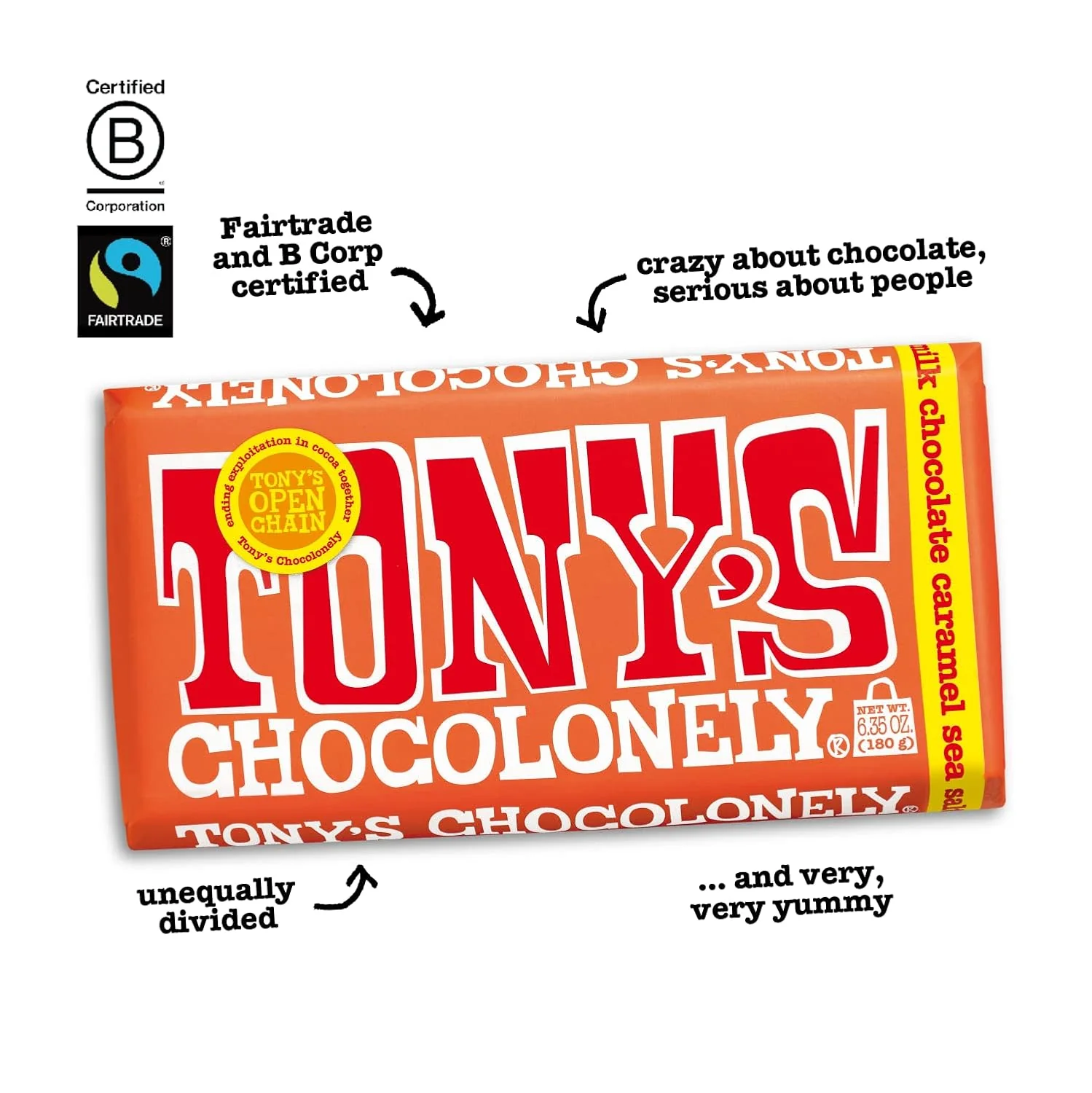 Milk Chocolate Caramel Sea Salt Bar - Image 3