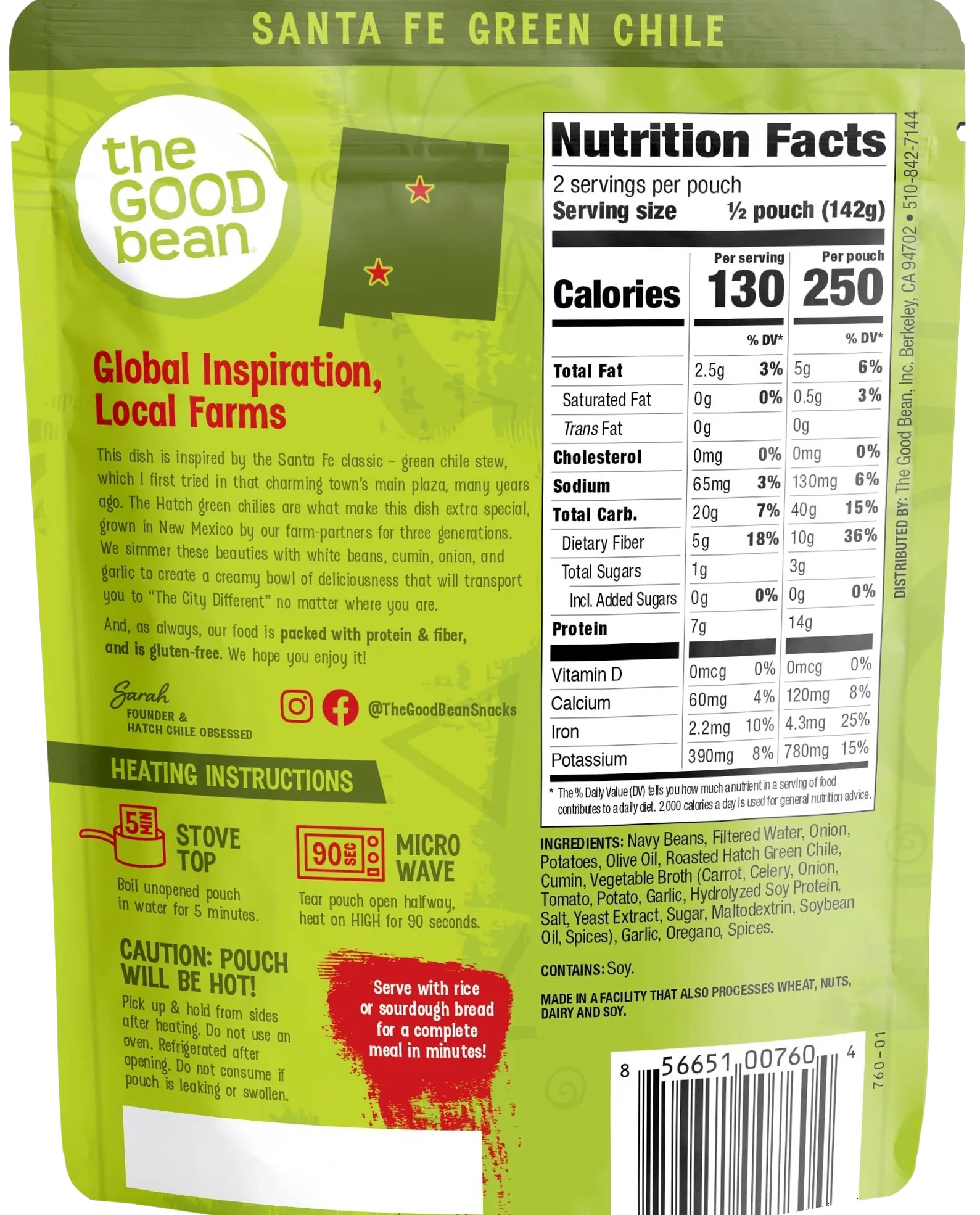 Santa Fe Green Chile White Beans - Image 2