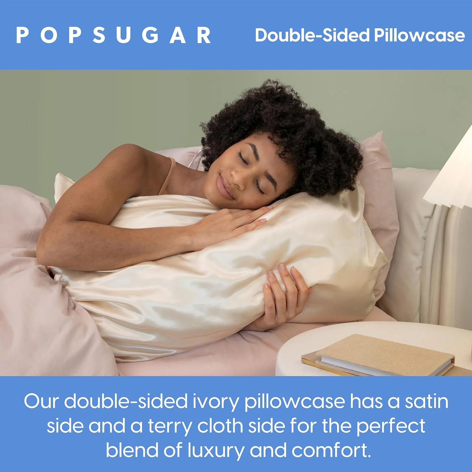 Satin And Terry Cloth Double-Sided Pillowcase - Image 3