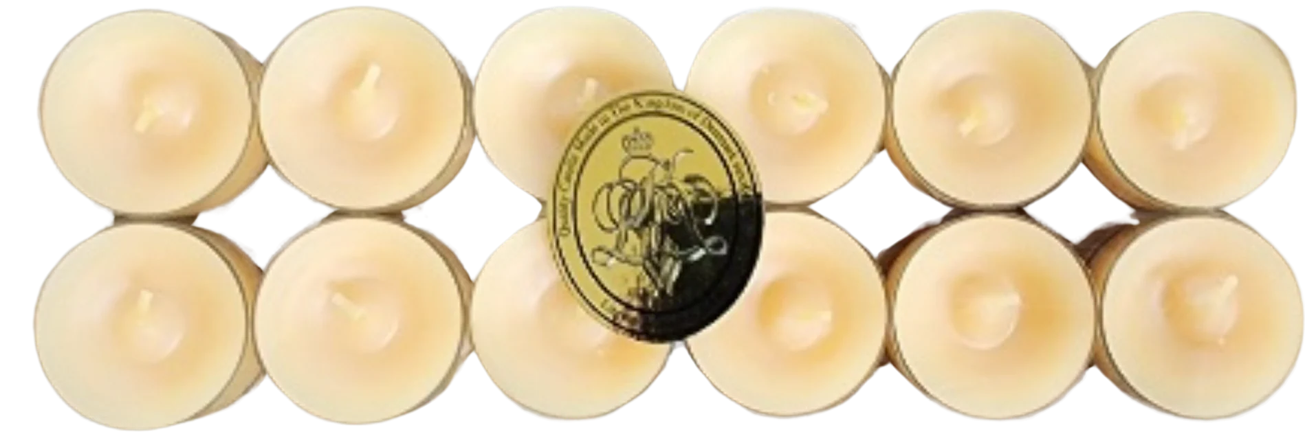 Scented Clear Cup Tealights - Lemon Verbena Yellow (12CT)