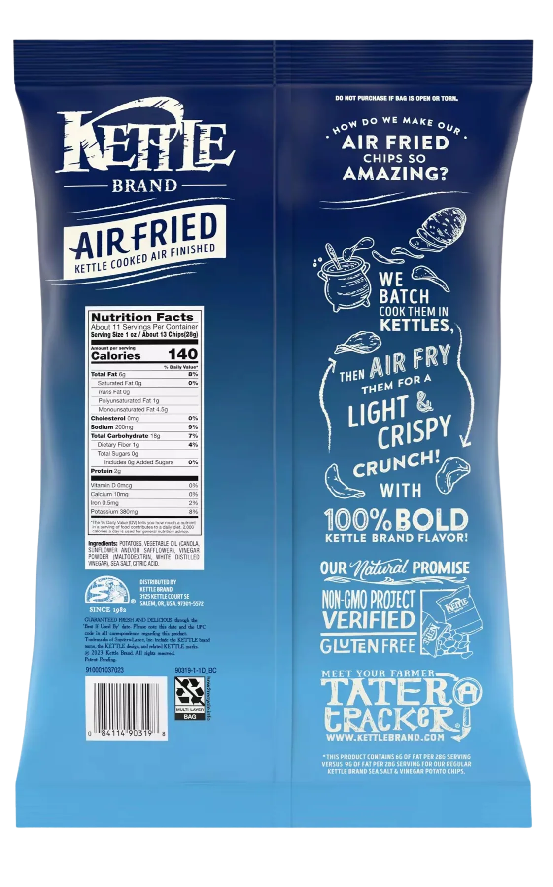 Sea Salt And Vinegar Air Fried Potato Chips - Image 2