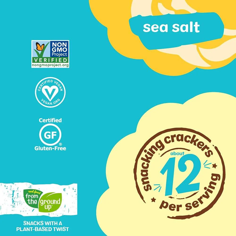 Sea Salt Cauliflower Snacking Crackers - Image 2