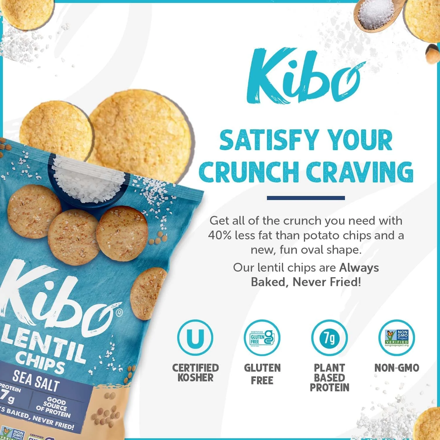 Sea Salt Lentil Chips - Image 3