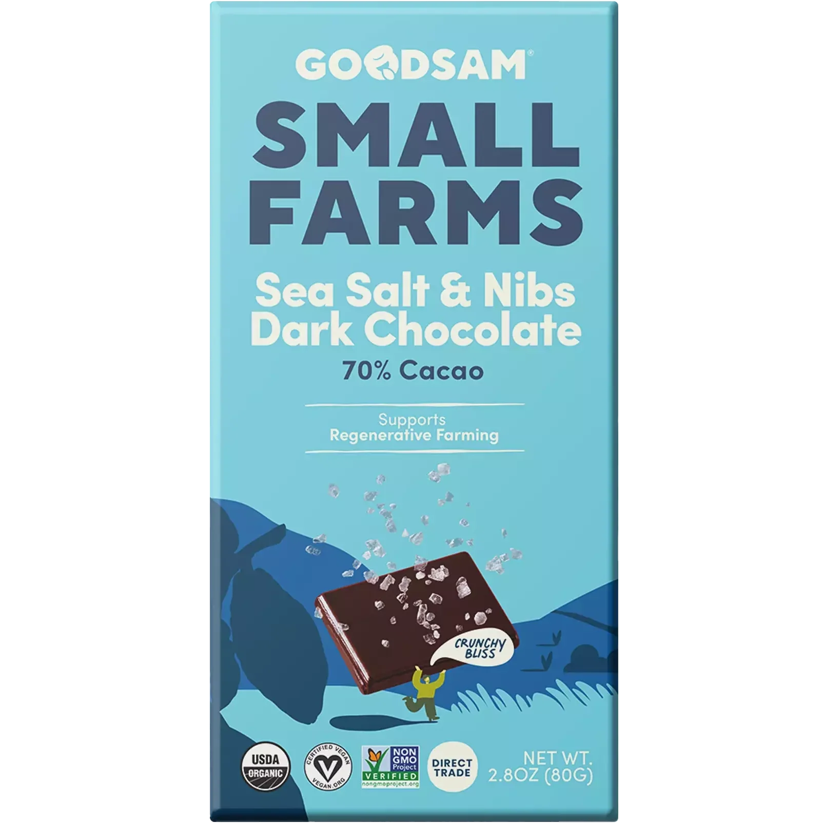 Sea Salt & Nibs Chocolate Bar