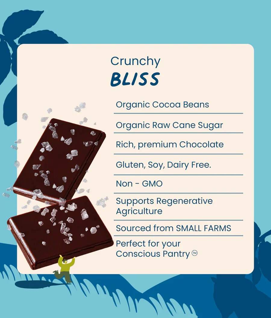 Sea Salt & Nibs Chocolate Bar - Image 3