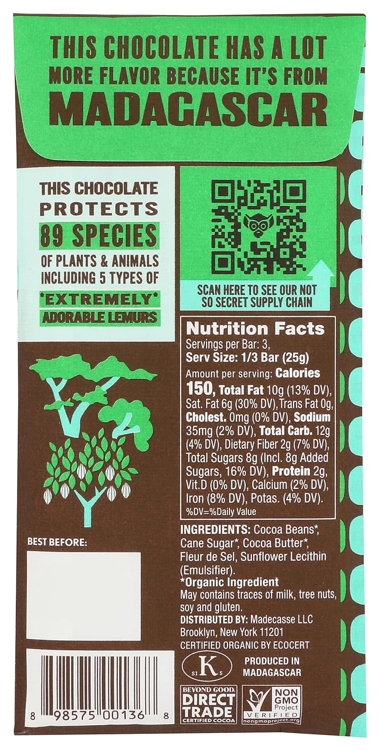 Sea Salt & Nibs Chocolate Bar - Image 2