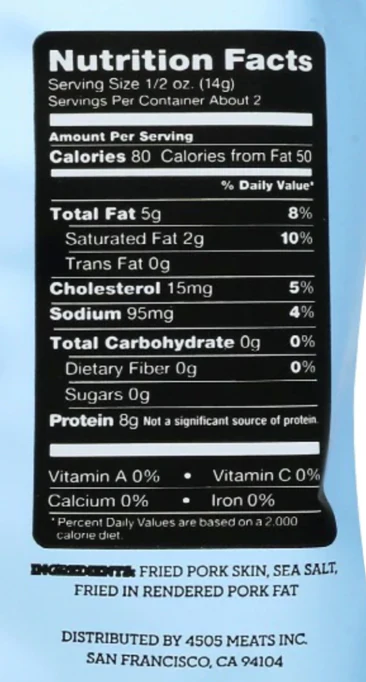 Sea Salt Pork Rinds (2 Pack) - Image 3