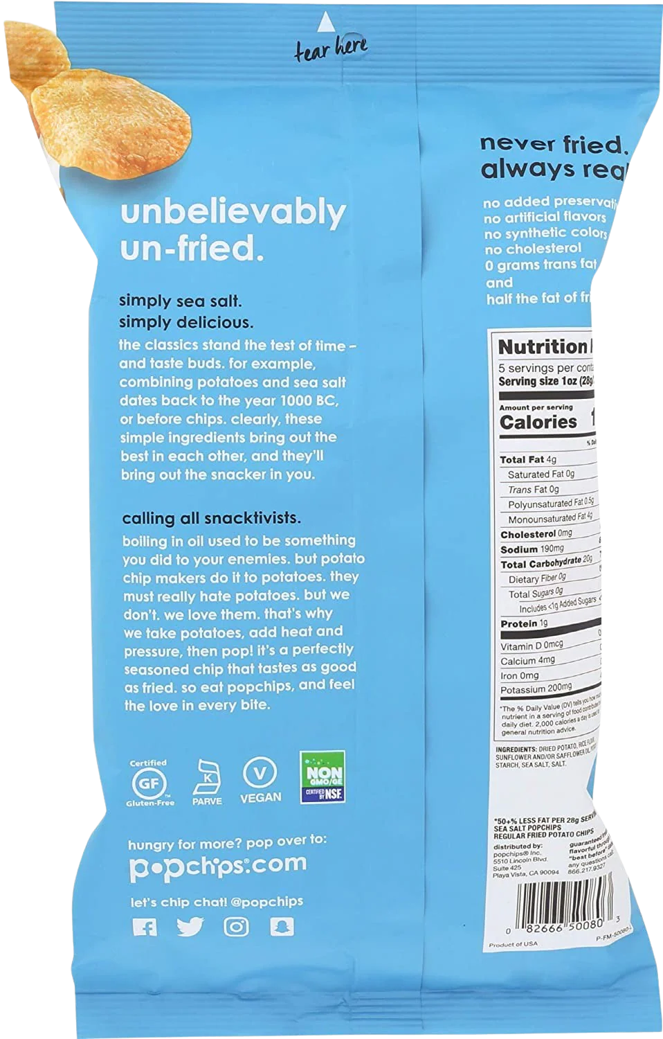 Sea Salt Potato Chips - Image 2